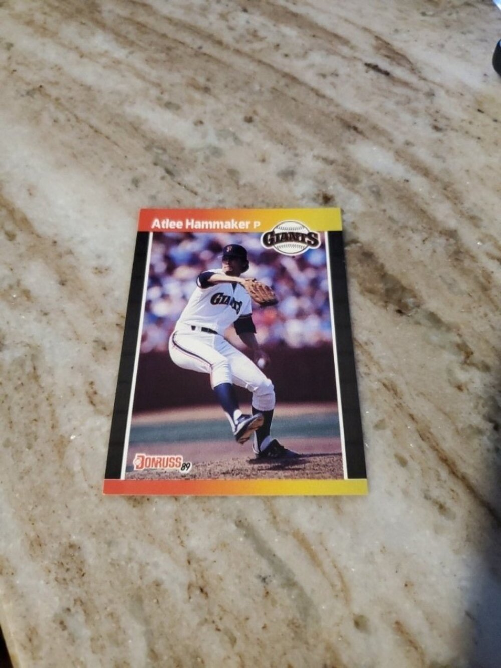 1989 Donruss - Atlee Hammaker #414 *Denotes* on Back